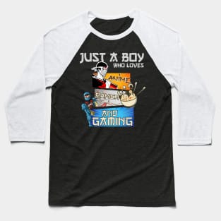 Just a boy who loves anime, ramen and gaming Baseball T-Shirt